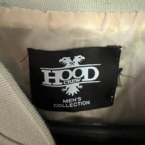 Hood Crew Floral Embroidery Bomber Jacket - Picture 2 of 3